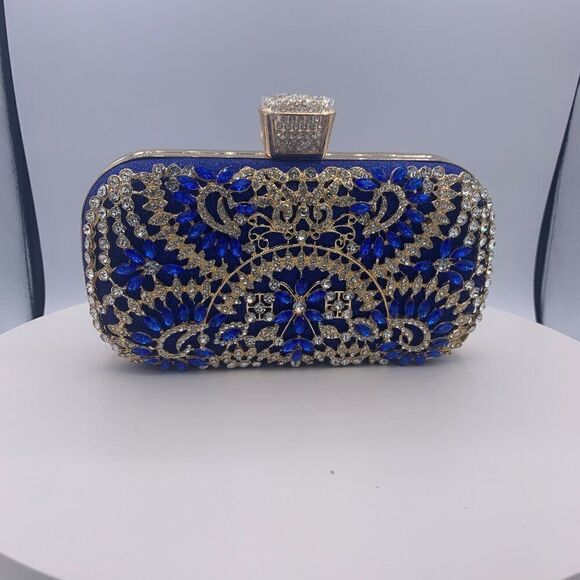 New, no tags. Sapphire/ diamond 3 stack ring, adjustable size, solid sterling - Picture 13 of 14